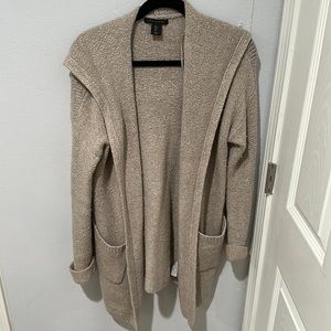 Tahari knitted coat with hood